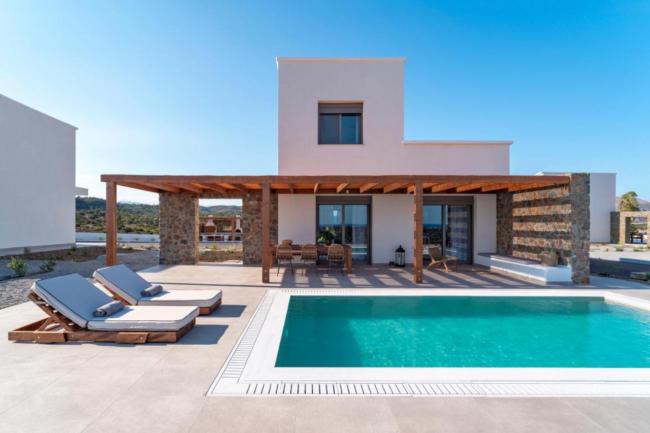 Terra D'Oro Sea View Villa With Private Pool Kiotari Eksteriør bilde