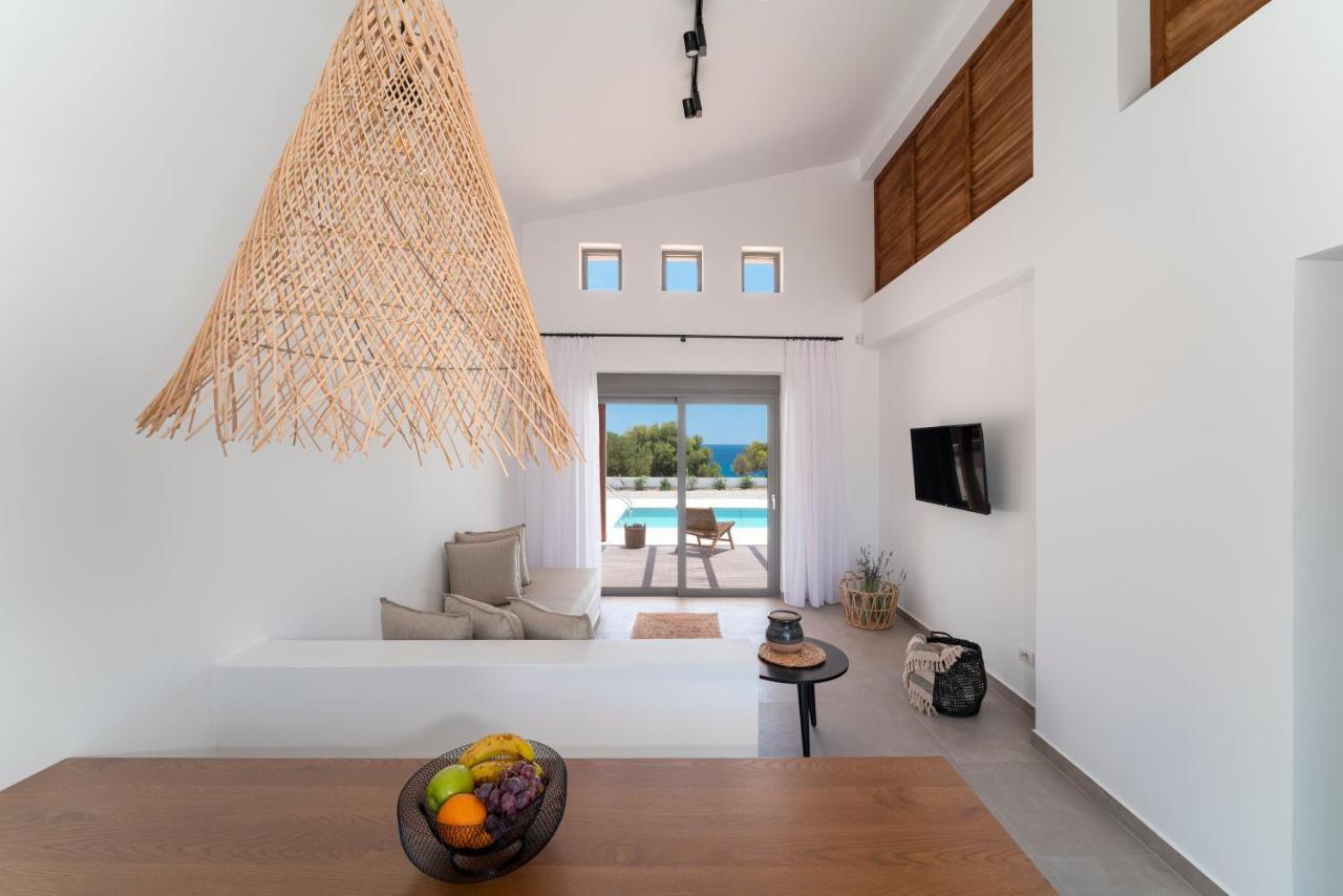 Terra D'Oro Sea View Villa With Private Pool Kiotari Eksteriør bilde