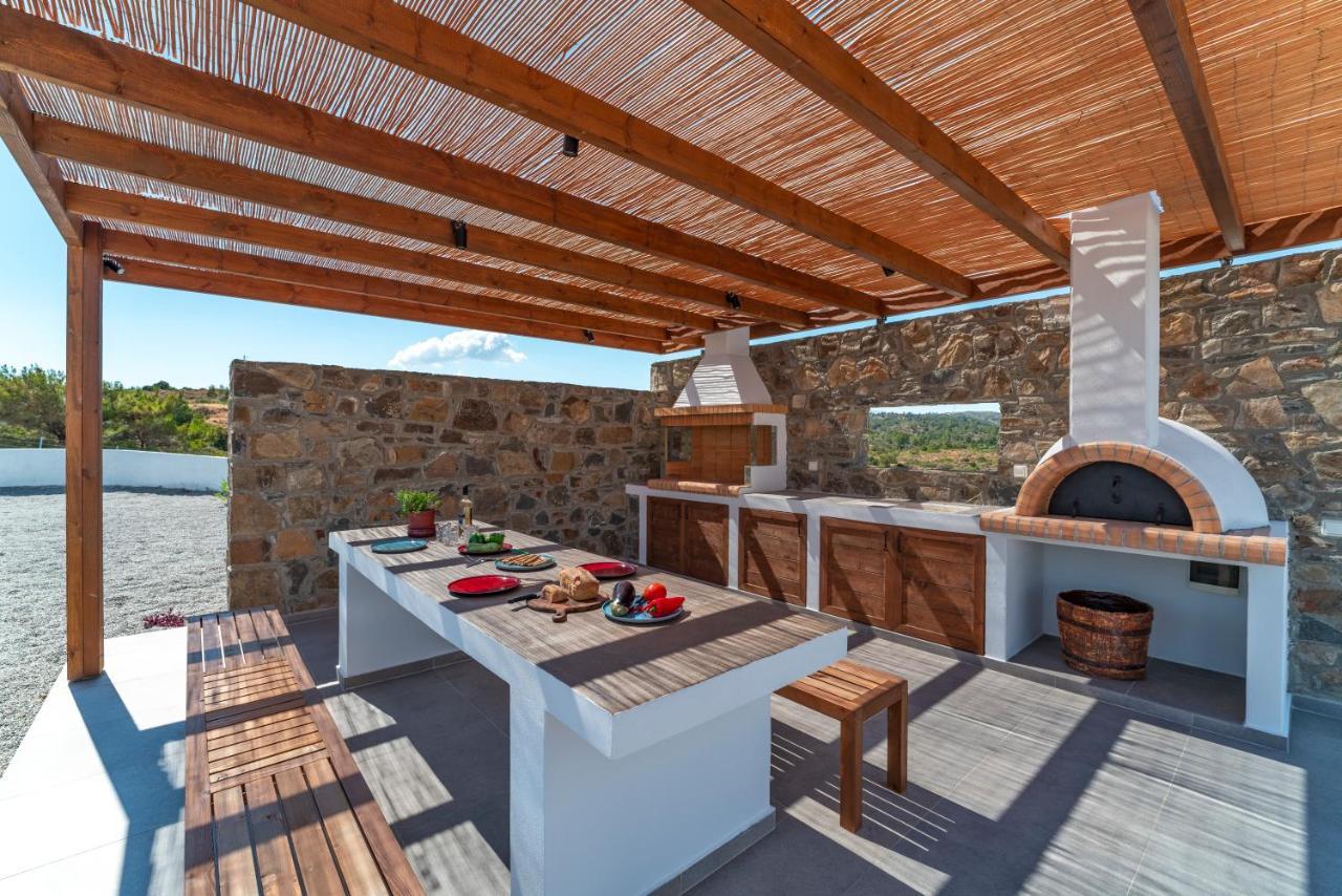 Terra D'Oro Sea View Villa With Private Pool Kiotari Eksteriør bilde