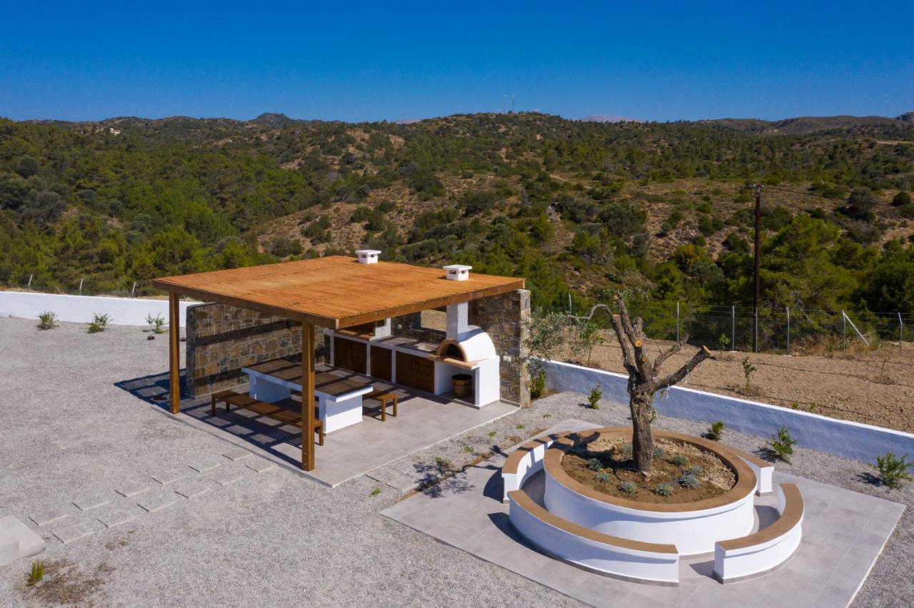 Terra D'Oro Sea View Villa With Private Pool Kiotari Eksteriør bilde