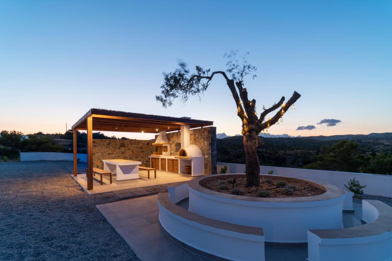 Terra D'Oro Sea View Villa With Private Pool Kiotari Eksteriør bilde